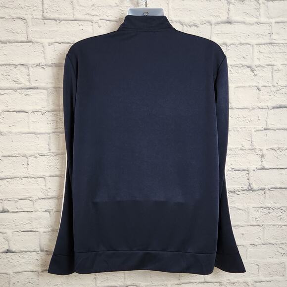 H2H Jacket Mens XL Active Slim Fit Track Lightweight Zip-up Long Sleeve Navy - Picture 2 of 13